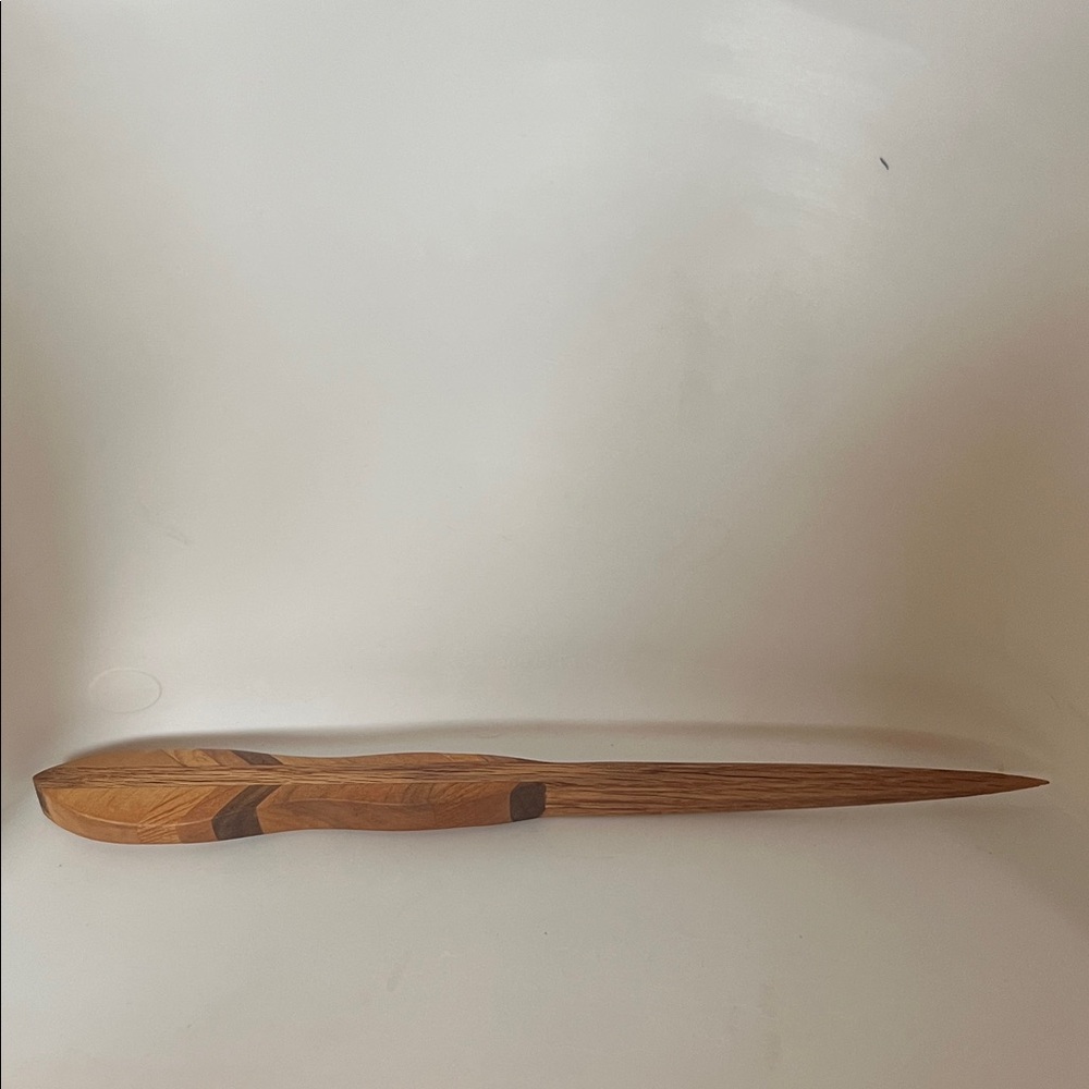 Letter opener Hand Crafted Wooden Desk Accessory in Brown